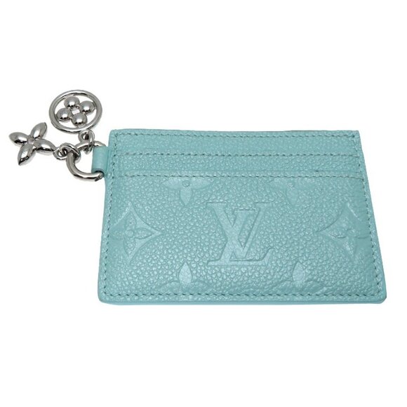 LOUIS VUITTON Blue Monogram Card Holder - Picture 1 of 7